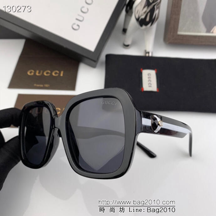 GUCCI古馳 2019新款太陽鏡 專櫃同步 復古粗框 防紫外線 偏光太陽鏡 3346  lly1739